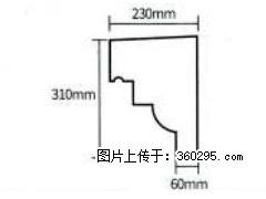 产品分解图型 - 檐口线，型号：SX311-YK-3，规格：230x310mm(3) - 三门峡三象EPS建材 smx.sx311.cc