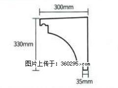 产品分解图型 - 檐口线，型号：SX311-YK-2，规格：300x330mm(2) - 三门峡三象EPS建材 smx.sx311.cc